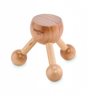 Logotrade promotional gift image of: Hand held massager in wood