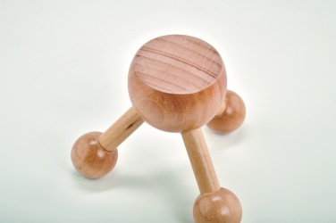 Logo trade promotional products image of: Hand held massager in wood