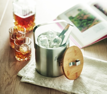 Logo trade business gifts image of: Double walled 1.2L Ice bucket