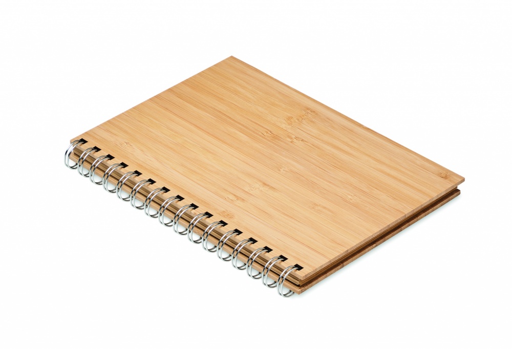 Logotrade advertising product picture of: A5 ring bound Bamboo notebook