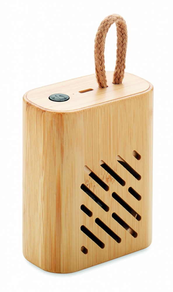 Logo trade promotional product photo of: 3W Bamboo wireless speaker
