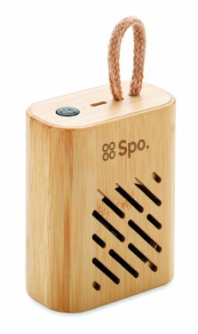 Logo trade advertising product photo of: 3W Bamboo wireless speaker