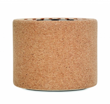 Logo trade promotional products picture of: Round cork wireless speaker