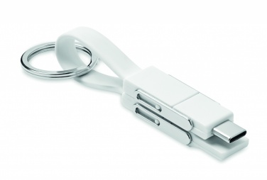 Logo trade promotional merchandise image of: keying with 4 in 1 cable
