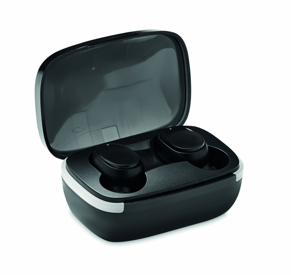 Logo trade advertising products picture of: TWS earbuds with charging case