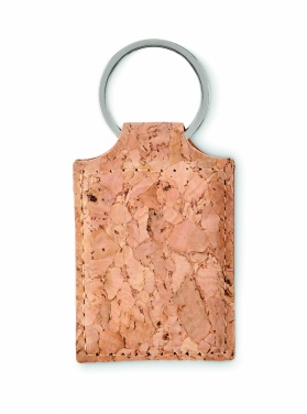 Logotrade corporate gift image of: Rectangular cork key ring Imatra