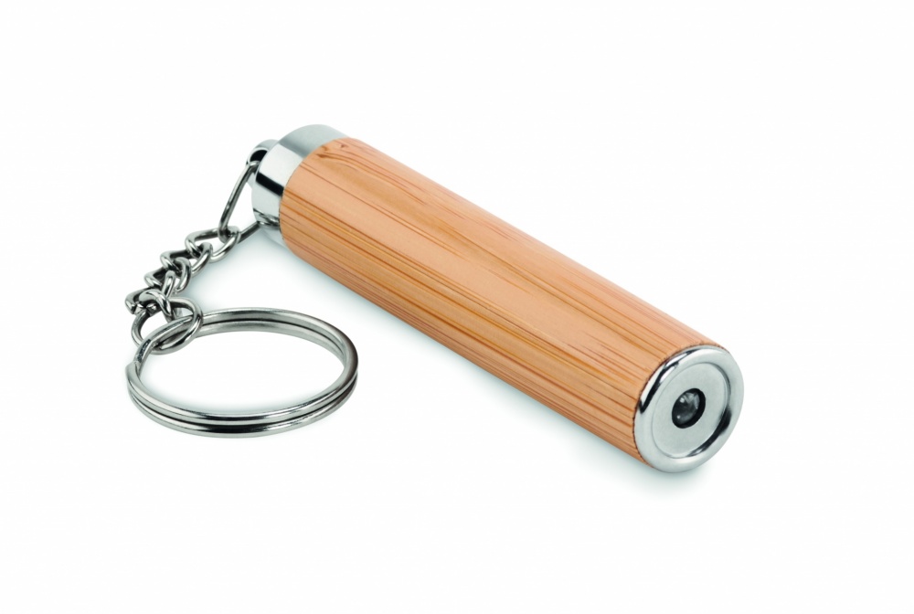 Logo trade promotional giveaways picture of: Mini bamboo torch with keyring