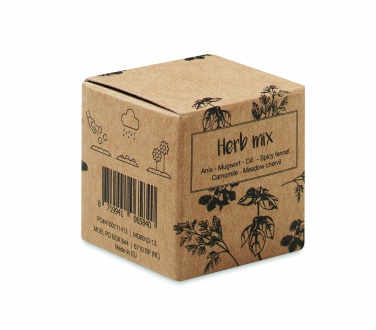 Logotrade advertising products photo of: Herb seed bomb in carton box