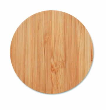 Logo trade promotional giveaway photo of: Bamboo wireless charger 15W