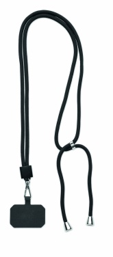 Logo trade business gifts image of: RPET Phone holder lanyard