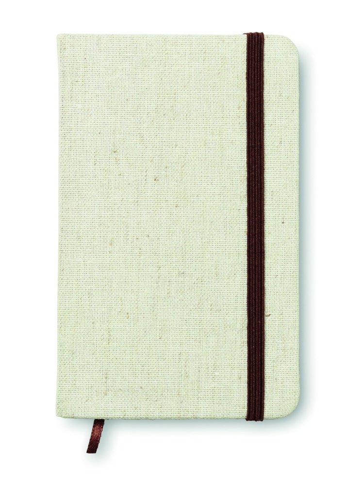 Logotrade promotional product image of: A6 canvas notebook lined