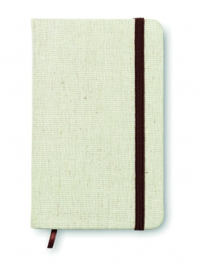 Logotrade promotional items photo of: A6 canvas notebook lined