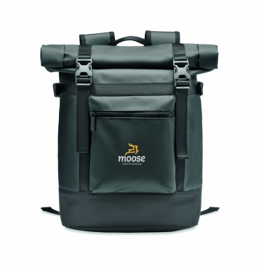 Logo trade corporate gifts image of: Rolltop backpack 50C tarpaulin