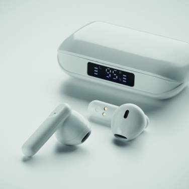 Logo trade promotional items image of: Recycled ABS TWS earbuds