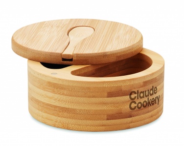 Logo trade promotional merchandise picture of: Salt and pepper bamboo box