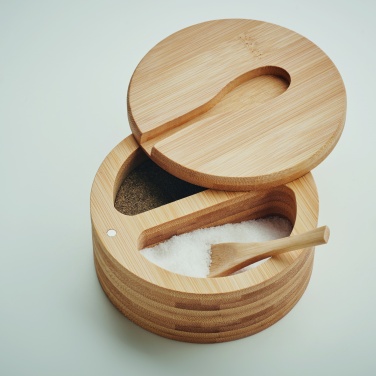 Logotrade promotional merchandise picture of: Salt and pepper bamboo box