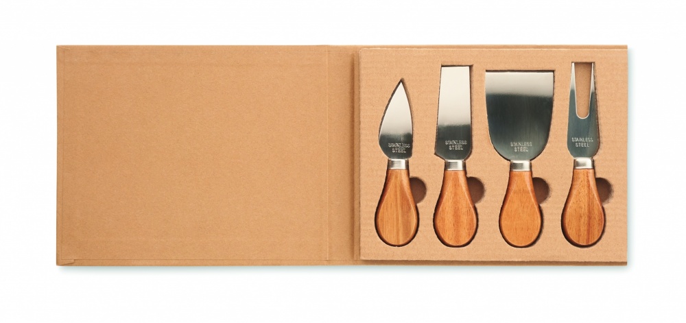 Logotrade promotional merchandise image of: Set of 4 cheese knives