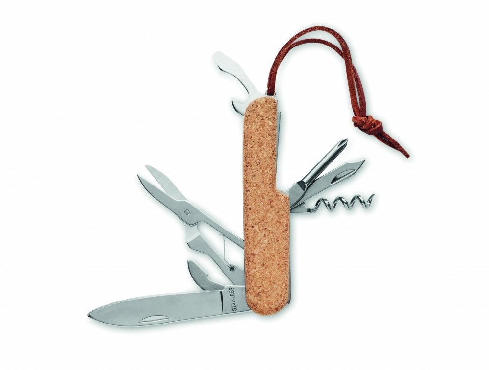 Logotrade corporate gift picture of: Multi tool pocket knife cork