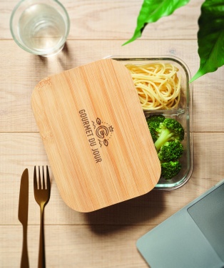 Logotrade promotional merchandise photo of: Glass lunch box with bamboo lid