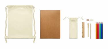 Logo trade promotional product photo of: Kids drawing set in drawstring