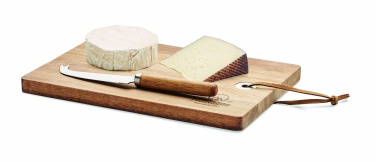 Logo trade promotional gifts image of: Acacia wood cheese board set Hannover
