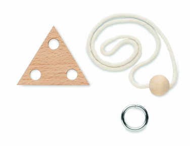 Logotrade advertising products photo of: Wooden brain teaser triangle