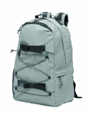 Logo trade promotional gifts picture of: High reflective backpack 190T