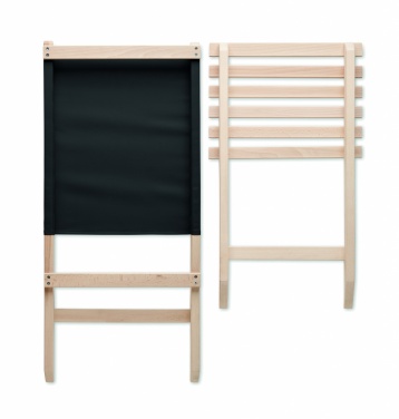 Logo trade promotional items picture of: Foldable wooden beach chair