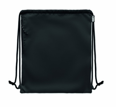 Logo trade corporate gifts picture of: Large drawstring bag 300D RPET