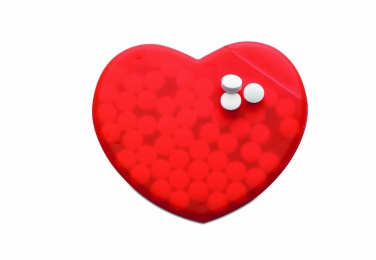Logotrade advertising product picture of: Heart shape peppermint box