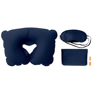 Logo trade business gifts image of: Set w/ pillow eye mask plugs