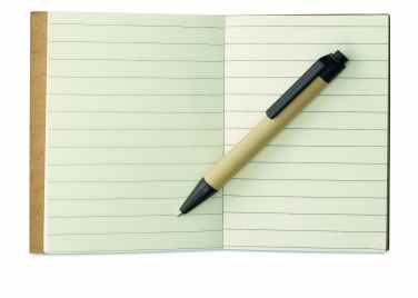 Logo trade advertising product photo of: Recycled notebook with pen