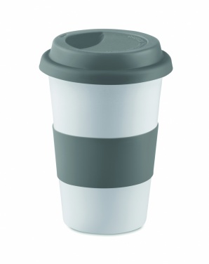 Logotrade promotional giveaways photo of: Ceramic mug w/ lid and sleeve