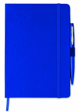 Logo trade advertising products image of: A5 notebook with pen 72 lined