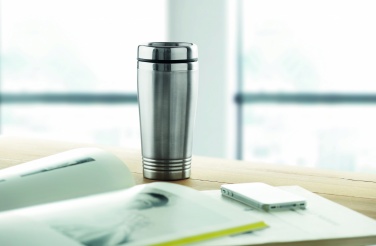 Logo trade promotional items image of: Double wall travel cup 400ml