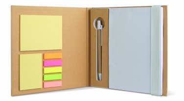 Logo trade promotional gift photo of: Notebook with memo set and pen