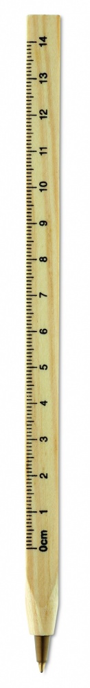 Logo trade promotional giveaways picture of: Wooden ruler pen