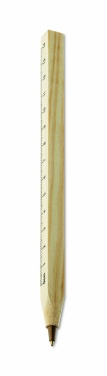 Logotrade promotional giveaways photo of: Wooden ruler pen