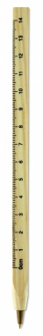 Logo trade corporate gift photo of: Wooden ruler pen