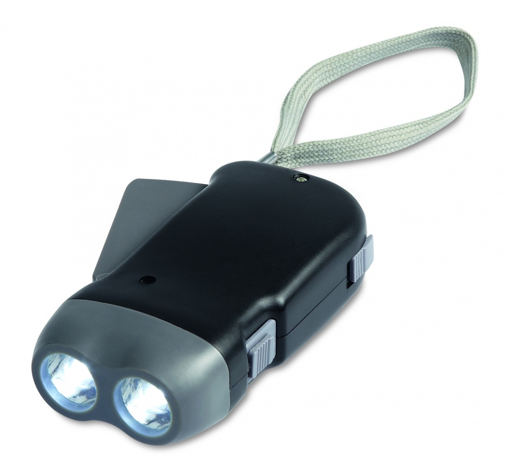 Logo trade corporate gift photo of: 2 LED dynamo torch