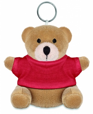 Logo trade promotional merchandise picture of: Teddy bear key ring FINLAND