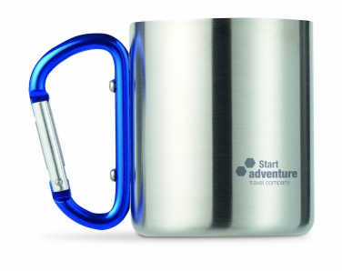 Logo trade promotional gifts image of: Metal mug & carabiner handle