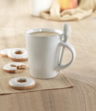 Logo trade promotional giveaway photo of: Sublimation mug with spoon