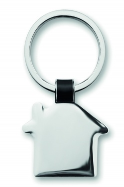 Logo trade promotional items image of: House shaped key ring Riga