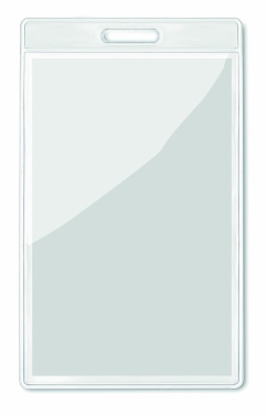 Logo trade promotional giveaway photo of: Transparent badge 7.5cmx12.5cm