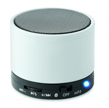 Logo trade promotional giveaway photo of: Round wireless speaker