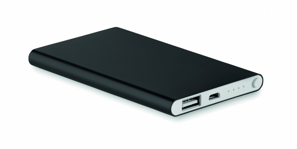 Logo trade promotional product photo of: Flat power bank 4000 mAh