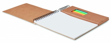Logotrade promotional products photo of: Colouring set with notepad