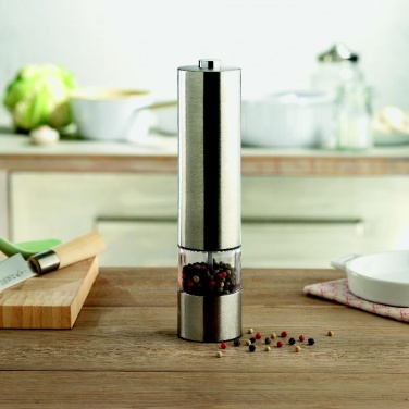 Logo trade advertising products image of: Electric salt or pepper mill