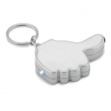Logo trade business gifts image of: Thumbs up led light w/key ring Valmiera